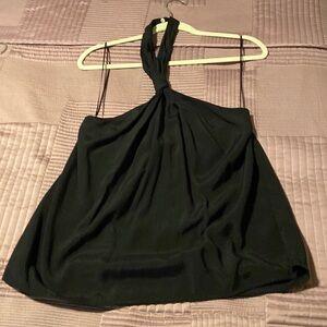 Black halter tank top